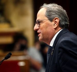 El presidente de la Generalitat, Quim Torra El presidente de la Generalitat, Quim Torra
