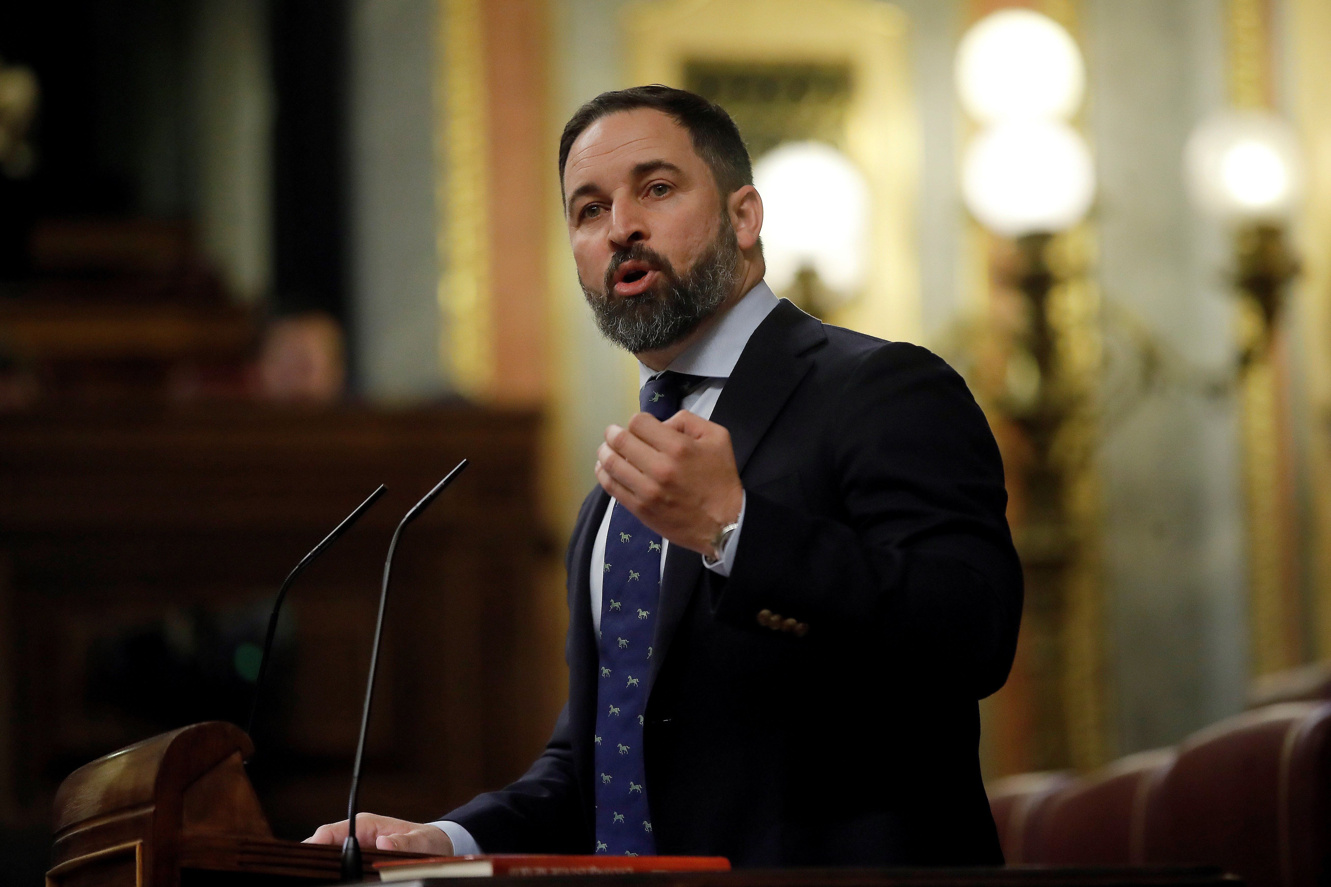 Santiago Abascal, a Pedro Sánchez: "Es un político indigno, que ha cometido el mayor fraude electoral" Santiago Abascal, a Pedro Sánchez: "Es un político indigno, que ha cometido el mayor fraude electoral"
