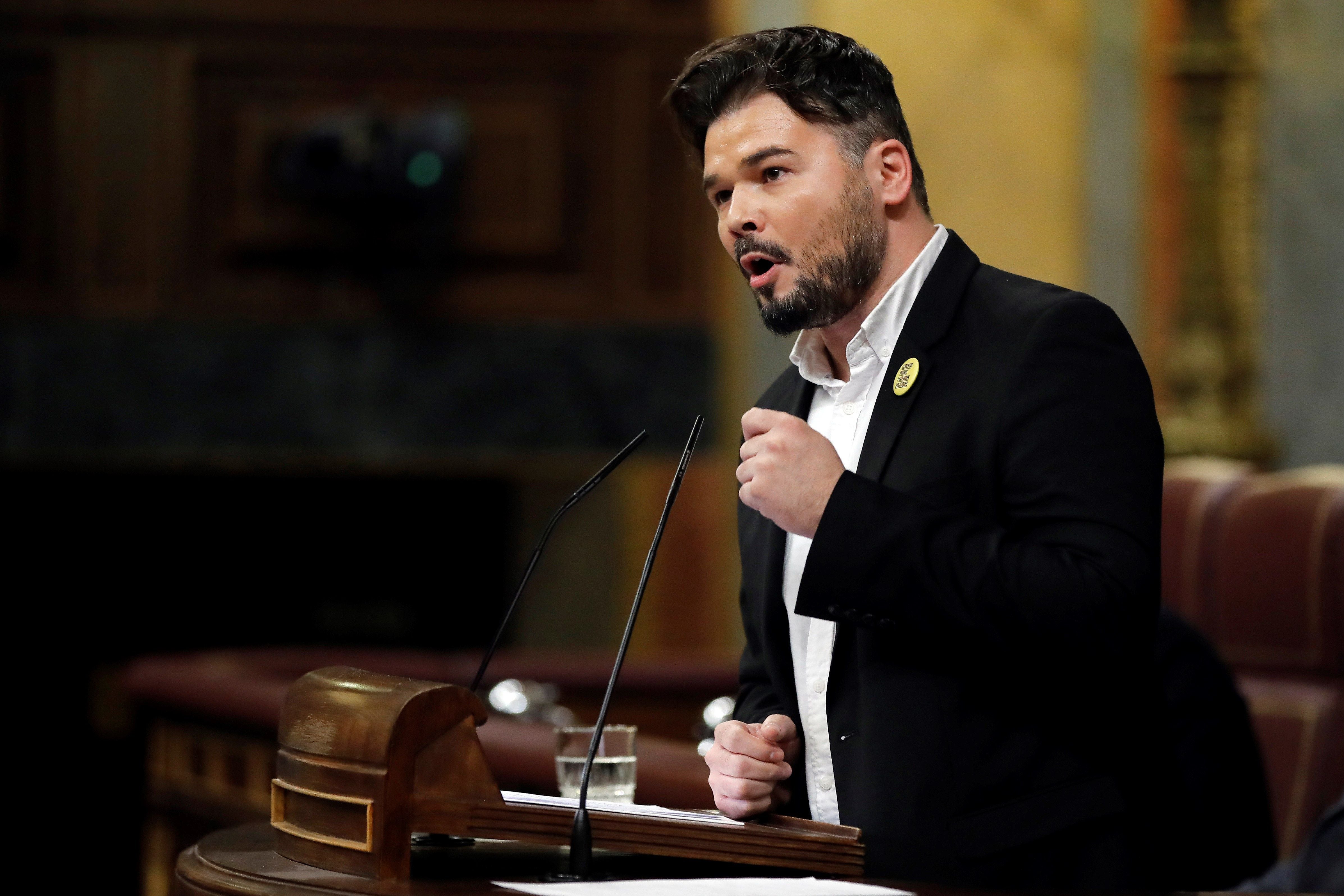 Gabriel Rufián: "Si no hay mesa, no hay legislatura" Gabriel Rufián: "Si no hay mesa, no hay legislatura"