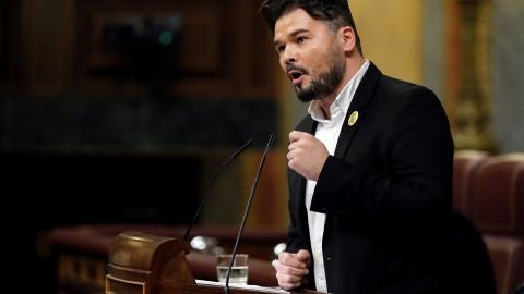 Gabriel Rufián (ERC) en el Congreso de los Diputados