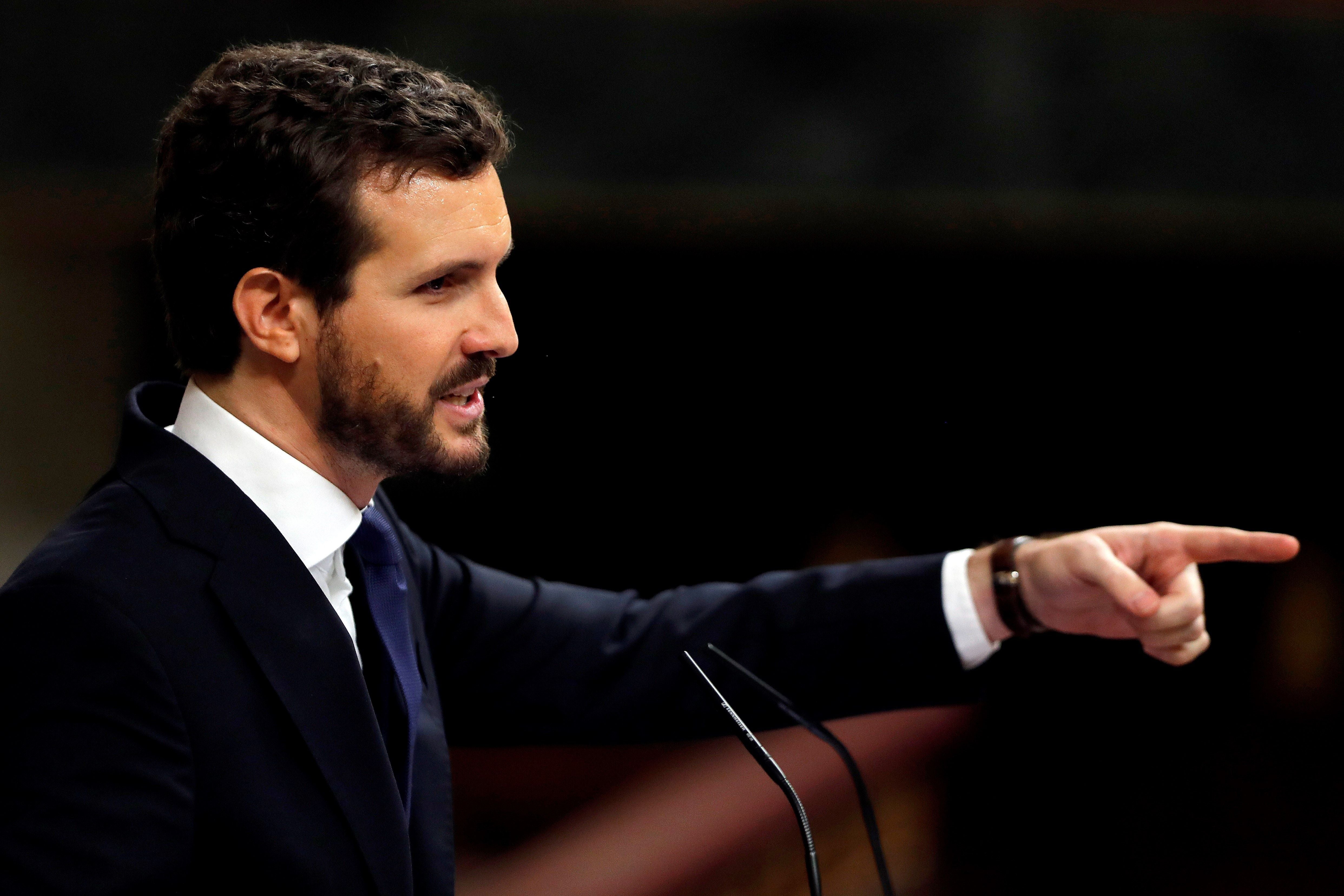 Pablo Casado a Pedro Sánchez: "Este gobierno será su epitafio político" Pablo Casado a Pedro Sánchez: "Este gobierno será su epitafio político"