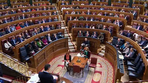 Diputados en el congreso el día de la investidura Diputados en el congreso el día de la investidura