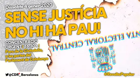 CDR, Omnium y la ANC convocan concentraciones esta tarde CDR, Omnium y la ANC convocan concentraciones esta tarde