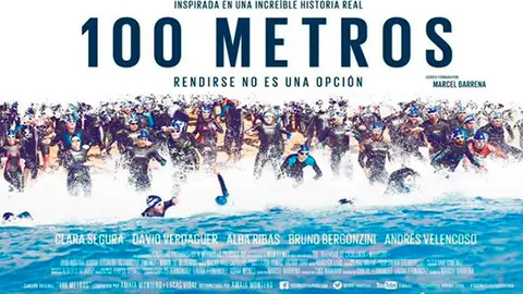 Cartel de la película 100 metros Cartel de la película 100 metros