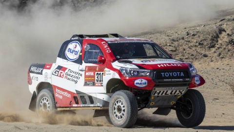 Fernando Alonso, en el Dakar