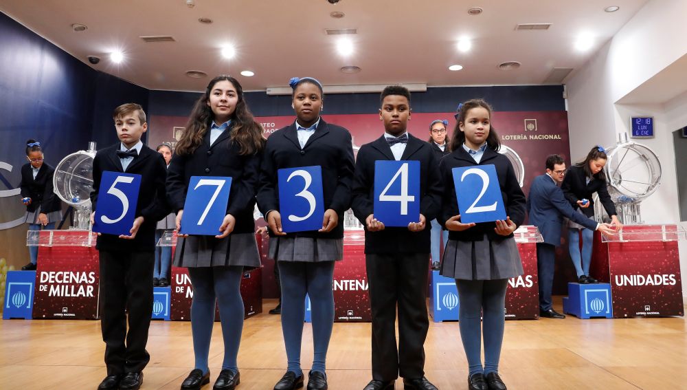57.342, primer premio del Sorteo de El Niño.