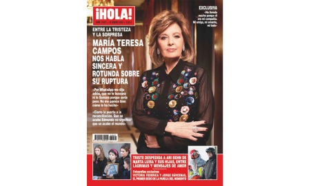 Mar&iacute;a Teresa Campos en exclusiva en la revista Hola