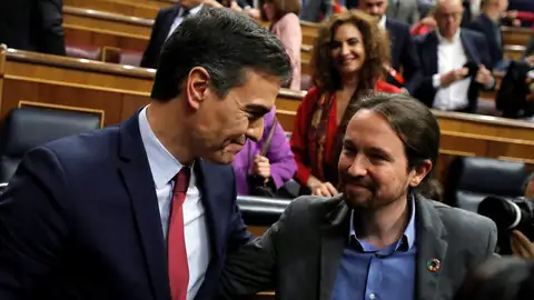 Pedro Sánchez y Pablo Iglesias (Archivo) Pedro Sánchez y Pablo Iglesias (Archivo)