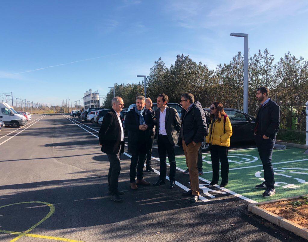 Entra en funcionamiento el nuevo aparcamiento de la estación de Santa Maria Entra en funcionamiento el nuevo aparcamiento de la estación de Santa Maria