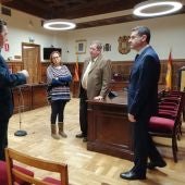 La consejera de Presidencia, Mayte Pérez, en la Audiencia de Teruel