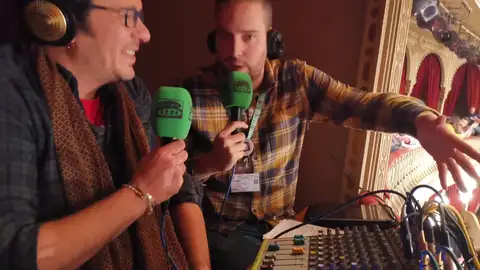 José María González Kichi COAC 2020 Preliminares sesión 1ª El alcalde de Cádiz José María González visita el palco de Onda Cero para inaugurar el concurso de este año.