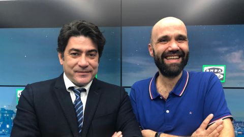 David del Cura con David P&eacute;rez. 