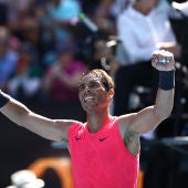 Open de Australia 2020: Rafa Nadal celebra la victoria ante Hugo Dellien