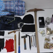 Objetos incautados por la Policía Nacional Objetos incautados por la Policía Nacional