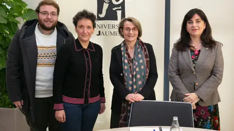 La alcaldesa de Onda visita la Universitat Jaume I .
