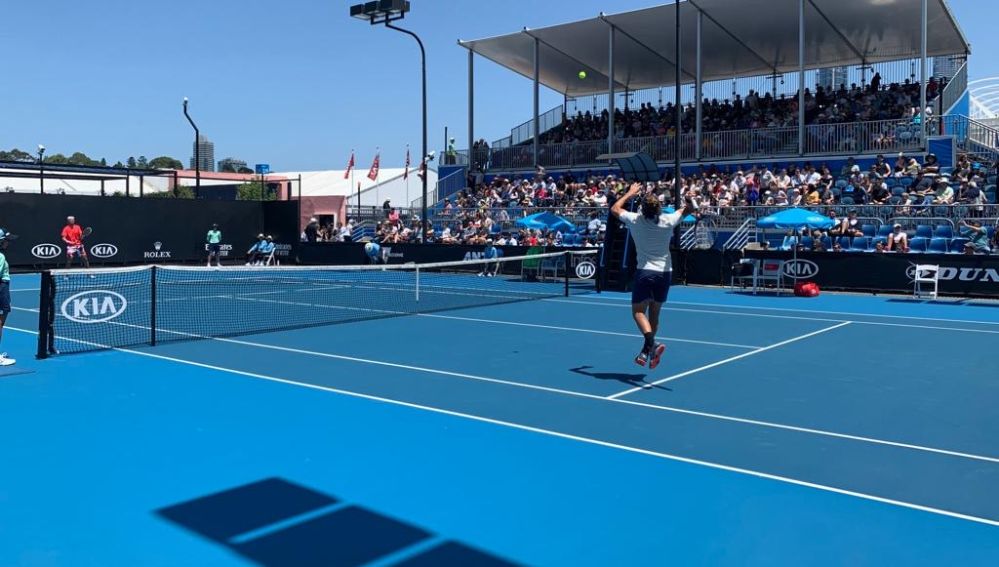 Mario Vilella se anotó el primer set y tuvo la oportunidad de volver a adelantarse en el tie-break del tercero.