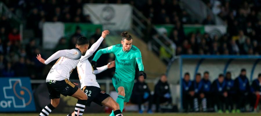 Gareth Bale, en el partido contra Unionistas. Gareth Bale, en el partido contra Unionistas.