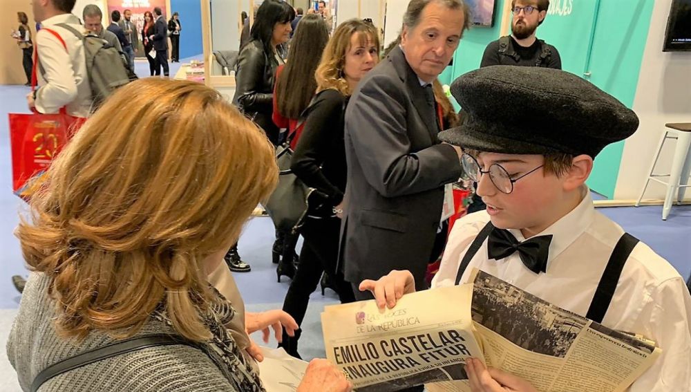 Presentación de 'Las Voces de la República' en Fitur 2020.