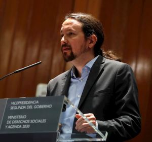 El vicepresidente de Derechos Sociales, Pablo Iglesias El vicepresidente de Derechos Sociales, Pablo Iglesias