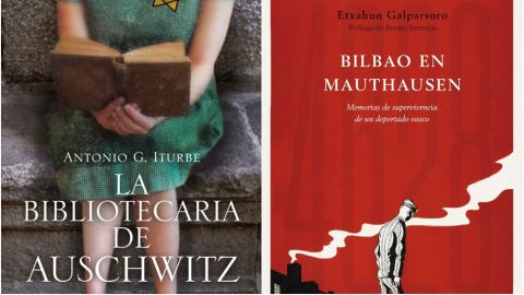 Libros sobre Auschwitz.