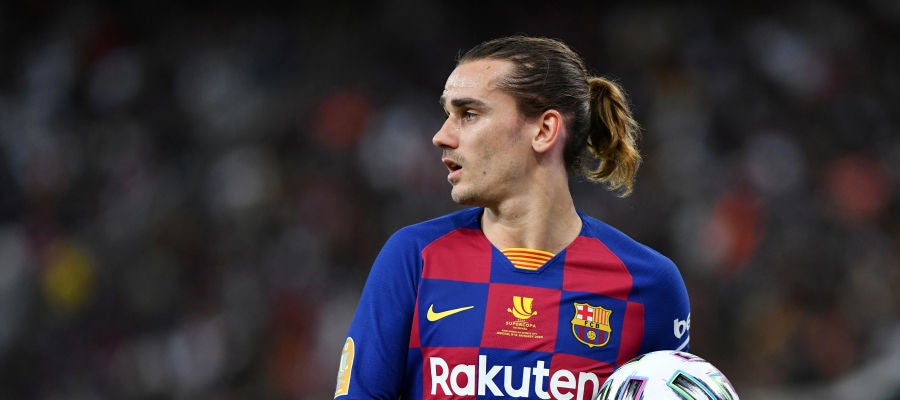 Griezmann, en un partido con el Barça Griezmann, en un partido con el Barça