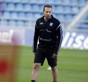 El entrenador del Tenerife, Rubén Baraja. El entrenador del Tenerife, Rubén Baraja.