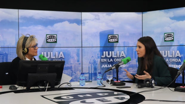 Irene Montero con Julia Otero