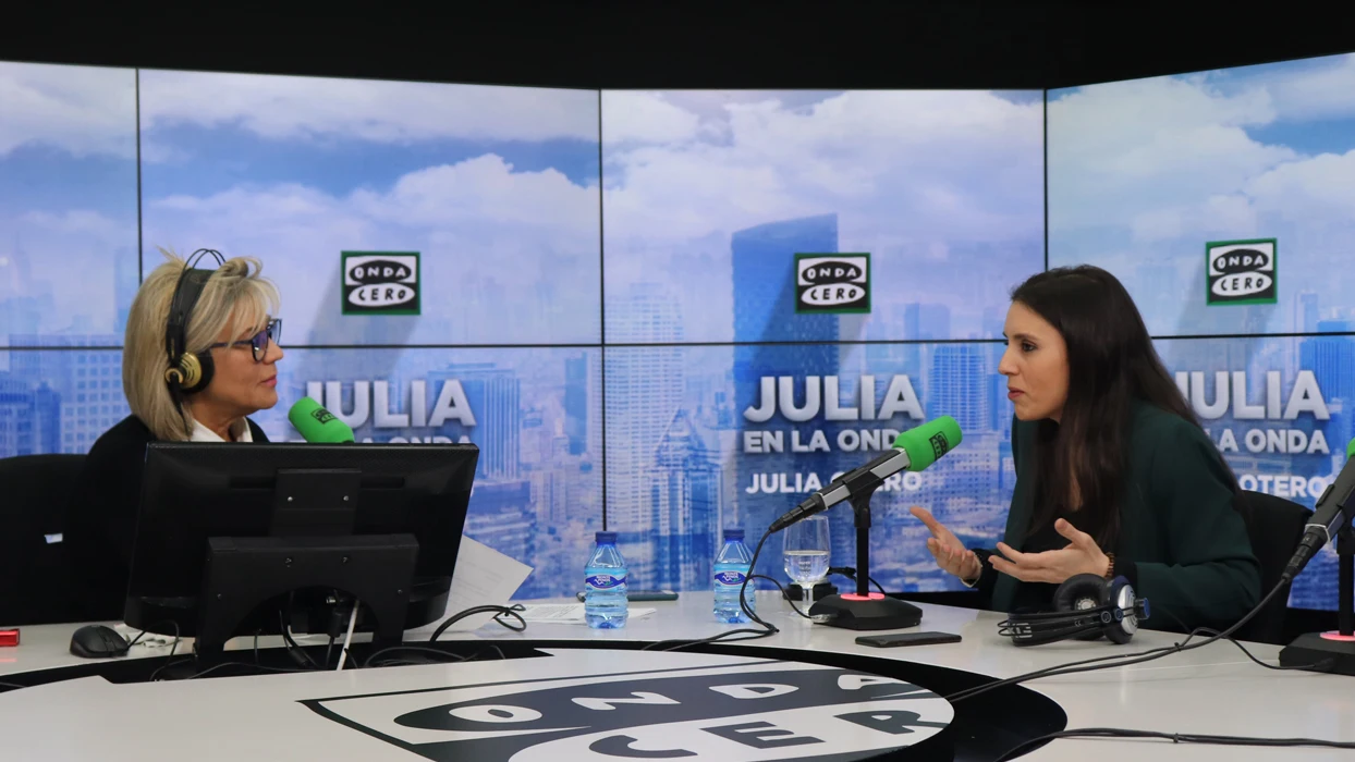 Irene Montero con Julia Otero