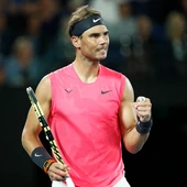 Rafa Nadal celebra un punto contra Delbonis Rafa Nadal celebra un punto contra Delbonis