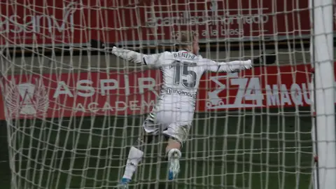 Sergio Benito celebra su gol en la prórroga ante el Atlético de Madrid Sergio Benito celebra su gol en la prórroga ante el Atlético de Madrid