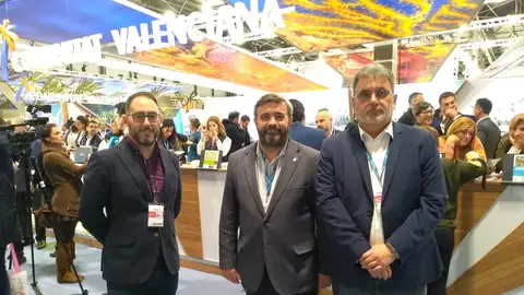Josep Candela, José Manuel Penalva y Manuel Penalva en Fitur 2020. Josep Candela, José Manuel Penalva y Manuel Penalva en Fitur 2020.