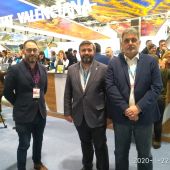 Josep Candela, José Manuel Penalva y Manuel Penalva en Fitur 2020.