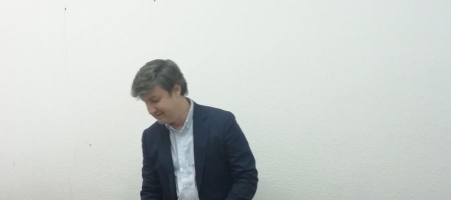 Eduardo García-Ontiveros en el Ayuntamiento de Elche. Eduardo García-Ontiveros en el Ayuntamiento de Elche.