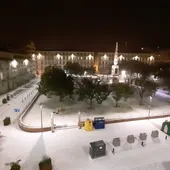 Málaga se cubre de blanco tras la fuerte granizada Málaga se cubre de blanco tras la fuerte granizada