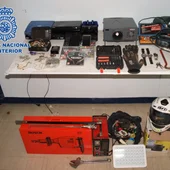Objetos incautados por la Policía Nacional Objetos incautados por la Policía Nacional