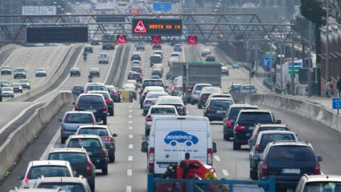 Una autov&iacute;a con atasco