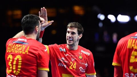La Selecci&oacute;n espa&ntilde;ola de balonmano. 