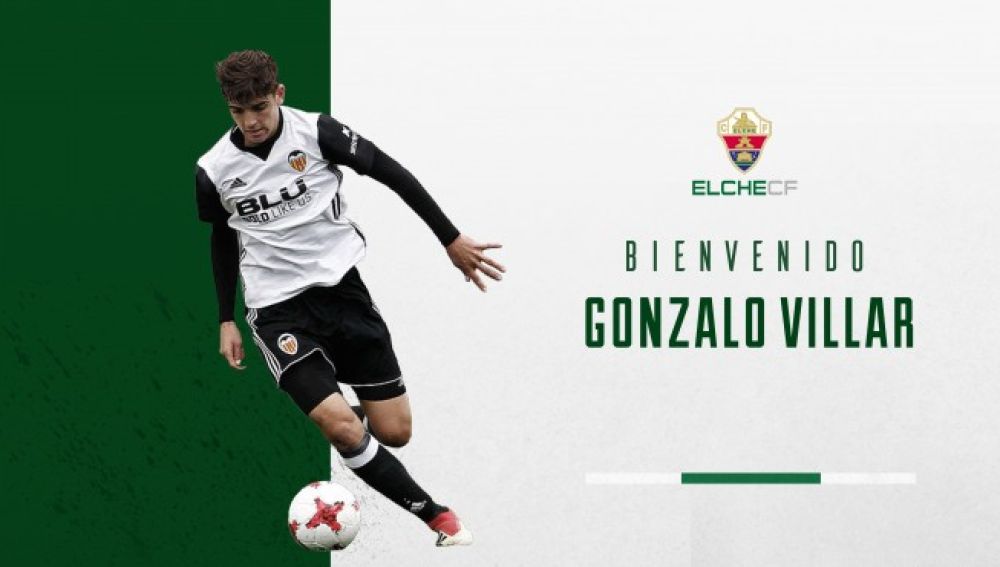 Imagen con la que el Elche CF anunció el regreso de Gonzalo Villar el 9 de julio de 2018, procedente del Valencia.