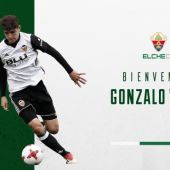 Imagen con la que el Elche CF anunció el regreso de Gonzalo Villar el 9 de julio de 2018, procedente del Valencia.