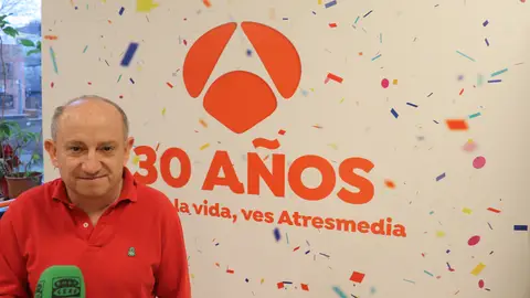 Javier Hernández celebra los 30 años de Antena 3 Javier Hernández El Borrascas celebra los 30 años de Antena 3