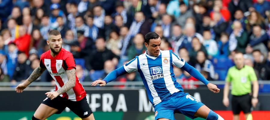 Rául de Tomás, en su estreno con el Espanyol. Rául de Tomás, en su estreno con el Espanyol.