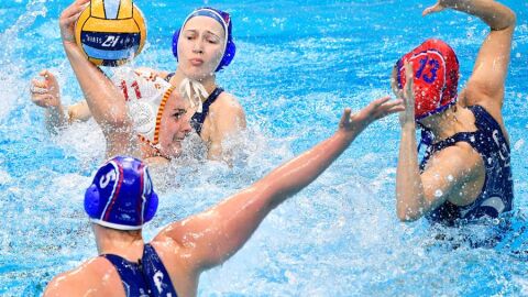 La Selecci&oacute;n femenina de Waterpolo.