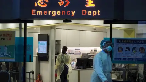 Imagen de archivo de un hospital en China. Imagen de archivo de un hospital en China.