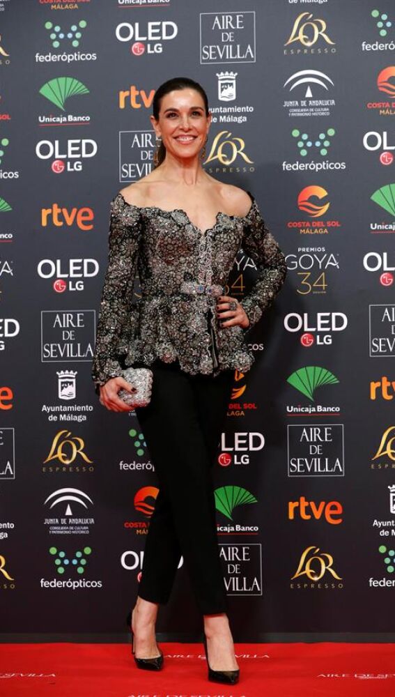 La presentadora Raquel Sánchez Silva, a su llegada los Goya. 