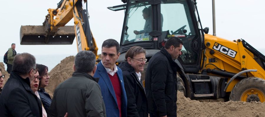 Pedro Sánchez en las zonas de Castellón más afectadas por la borrasca Gloria Pedro Sánchez en las zonas de Castellón más afectadas por la borrasca Gloria