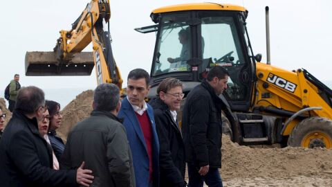 Pedro S&aacute;nchez en las zonas m&aacute;s afectadas por la borrasca Gloria