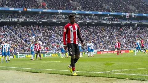Iñaki Williams, durante el partido ante el Espanyol Iñaki Williams, durante el partido ante el Espanyol