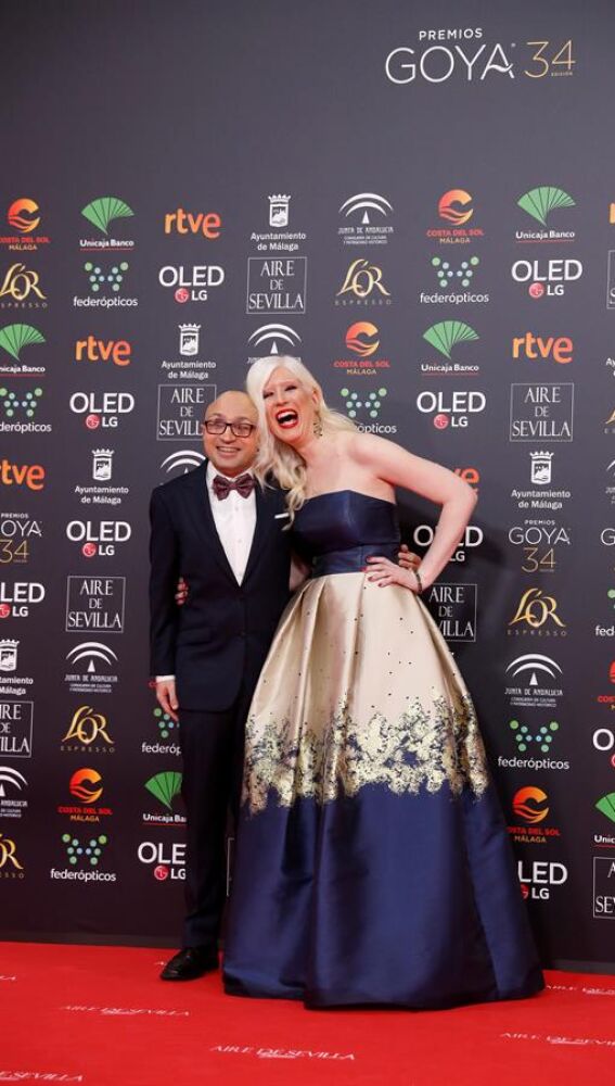 El actor Jesús Vidal y su acompañante