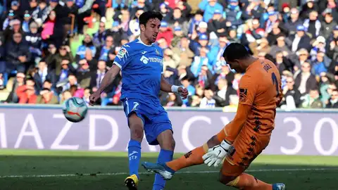 El delantero del Getafe, Jaime Mata. El delantero del Getafe, Jaime Mata.