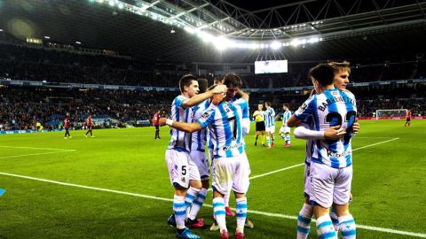 La Real Sociedad gana 3-0 al Mallorca en Anoeta